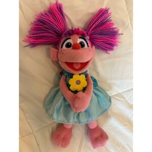 Sesame Street Abby Cadabby Plush GUND 320721 Pink Fairy Doll Blue Dress 11 Inch